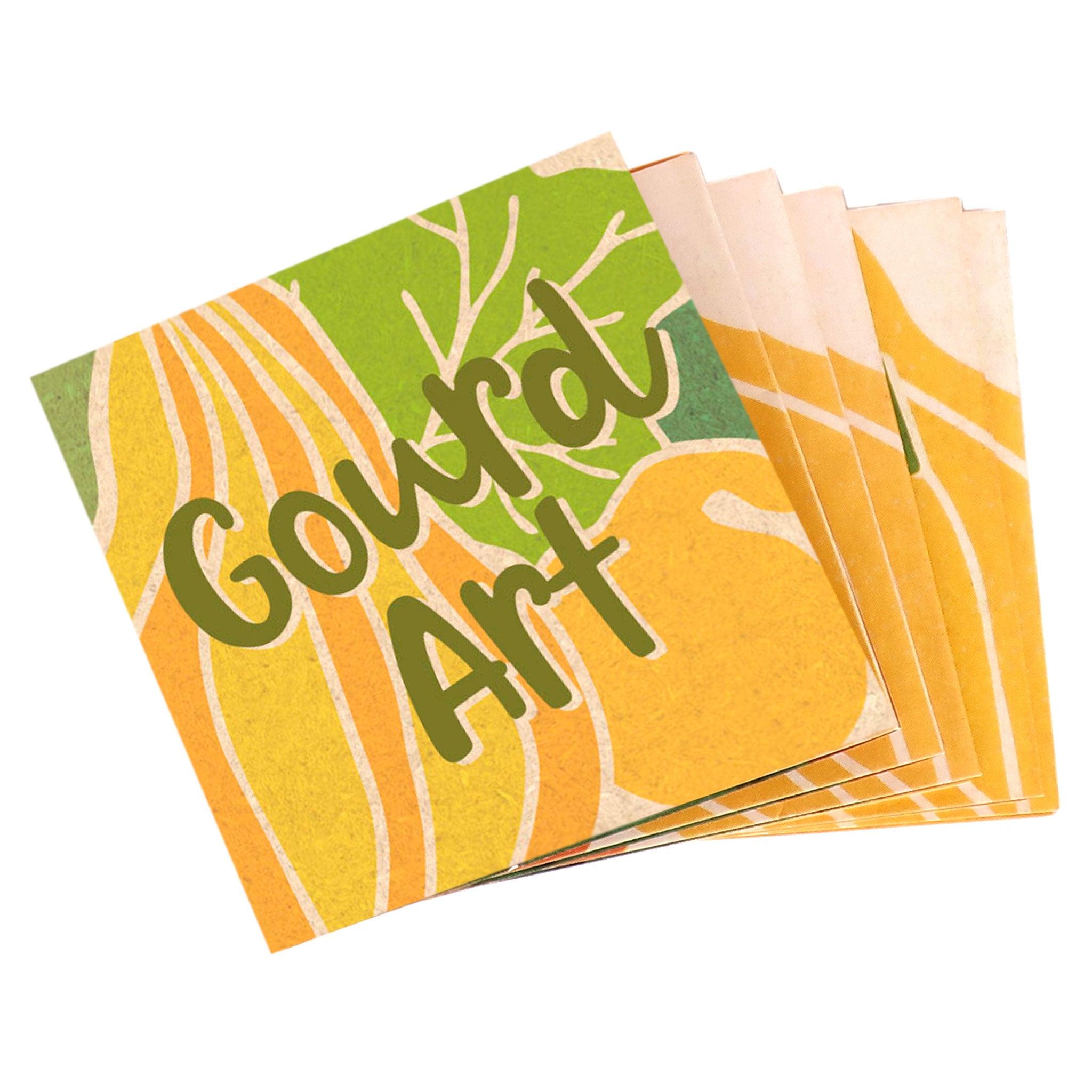 Carved Gourd Art Folded Tag (pack of 50)