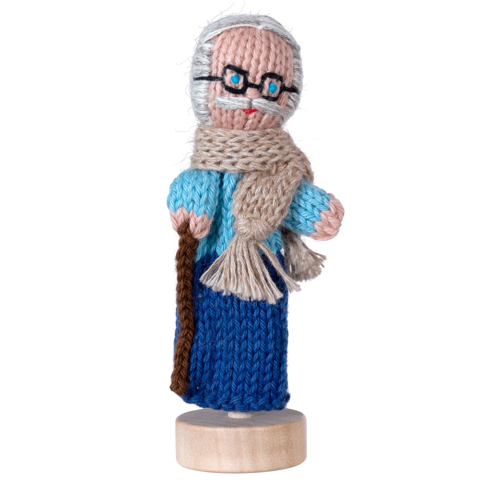 Grandpa - Bright Organic Cotton Finger Puppet