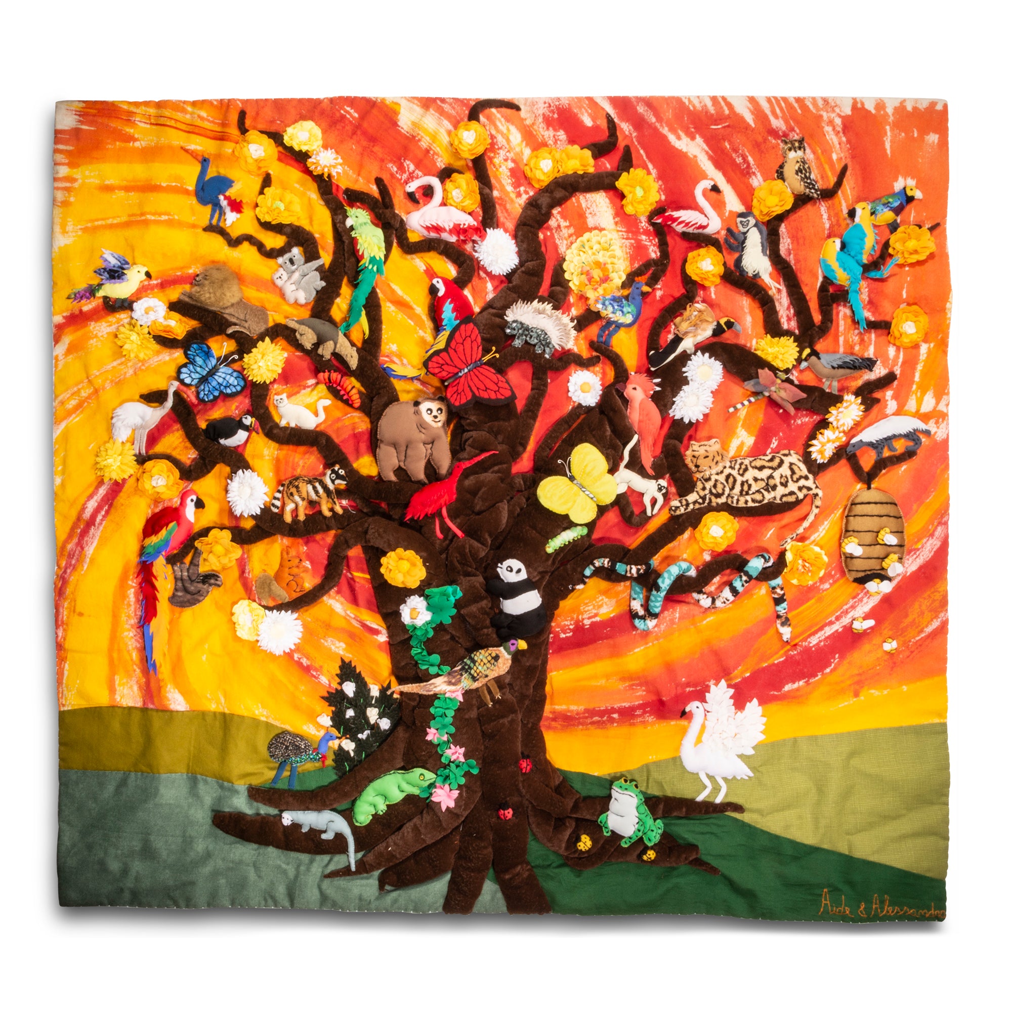 Tree of Life - Large 3-D Arpillera Art Quilt