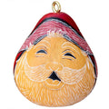 Santa Smile  - Mini Gourd Ornament