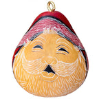 Santa Smile  - Mini Gourd Ornament