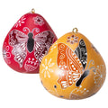 Butterfly Doodle - Gourd Ornament 