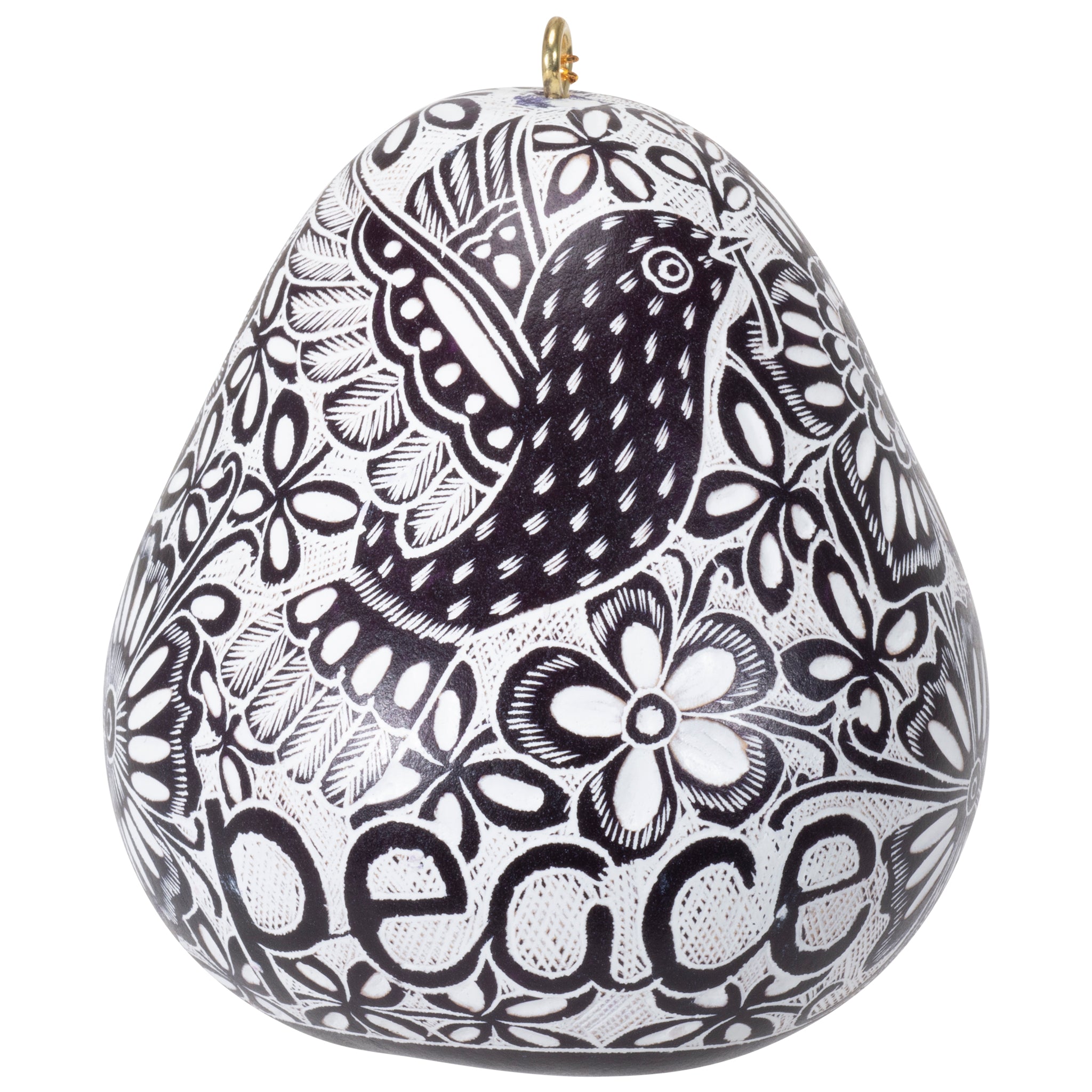 Dove of Peace - Gourd Ornament