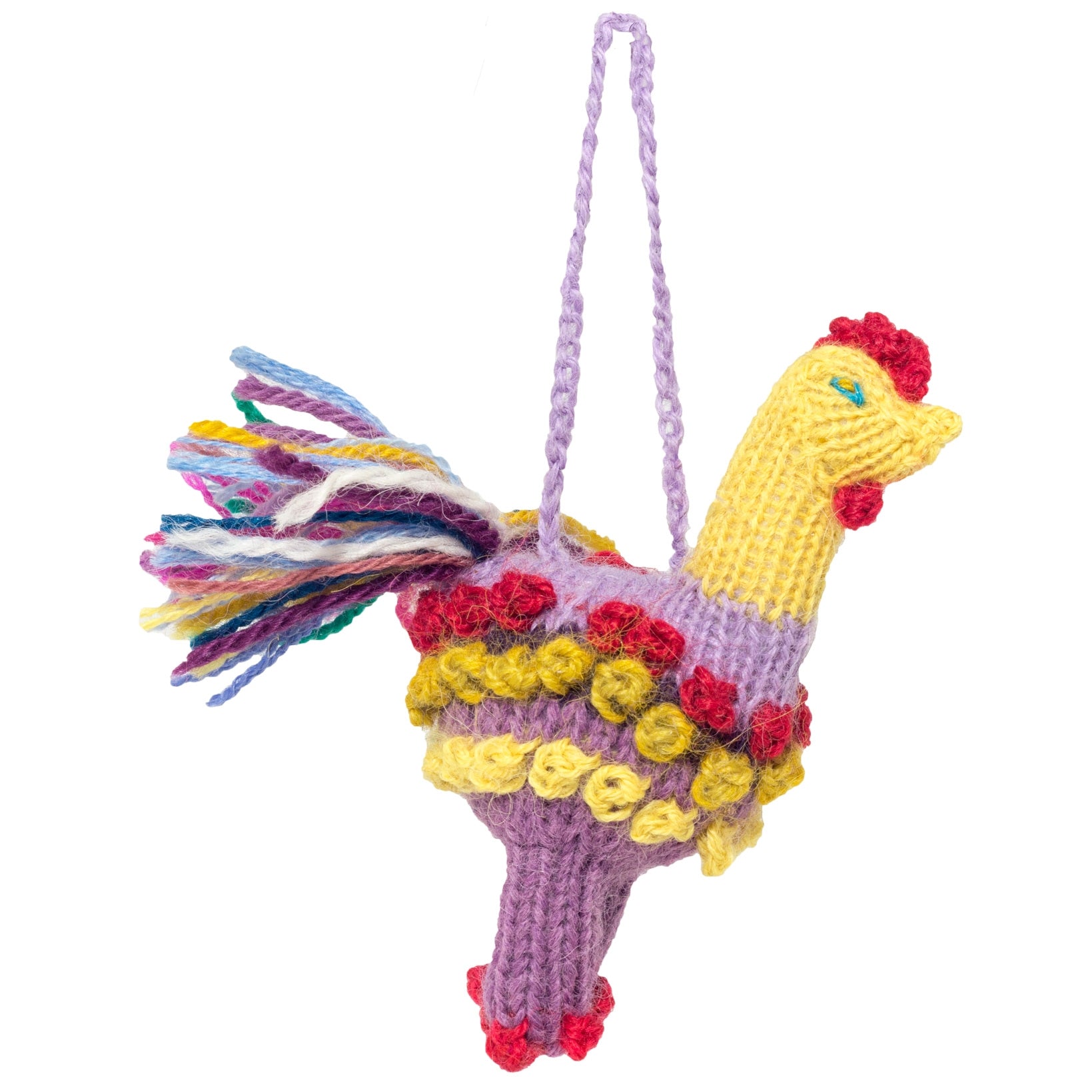 Rooster  - Alpaca Knitted Ornament