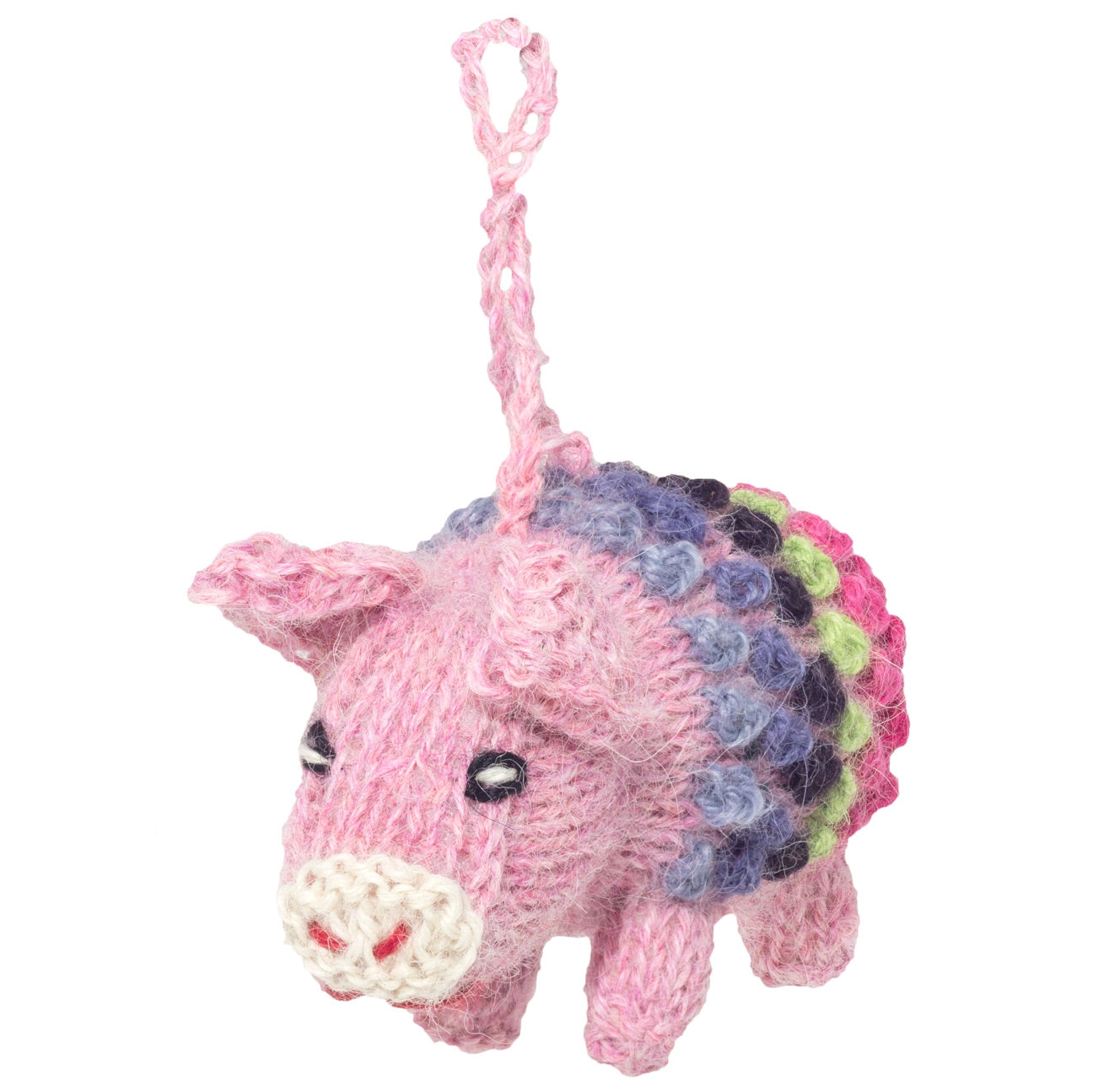 Pig  - Alpaca Knitted Ornament