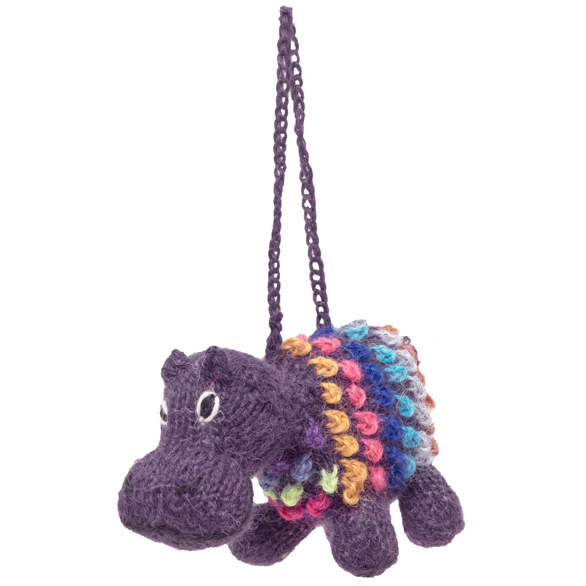 Hippopotamus - Alpaca Knitted Ornament