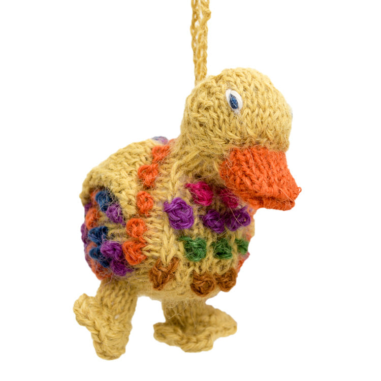 Duck - Alpaca Knitted Ornament