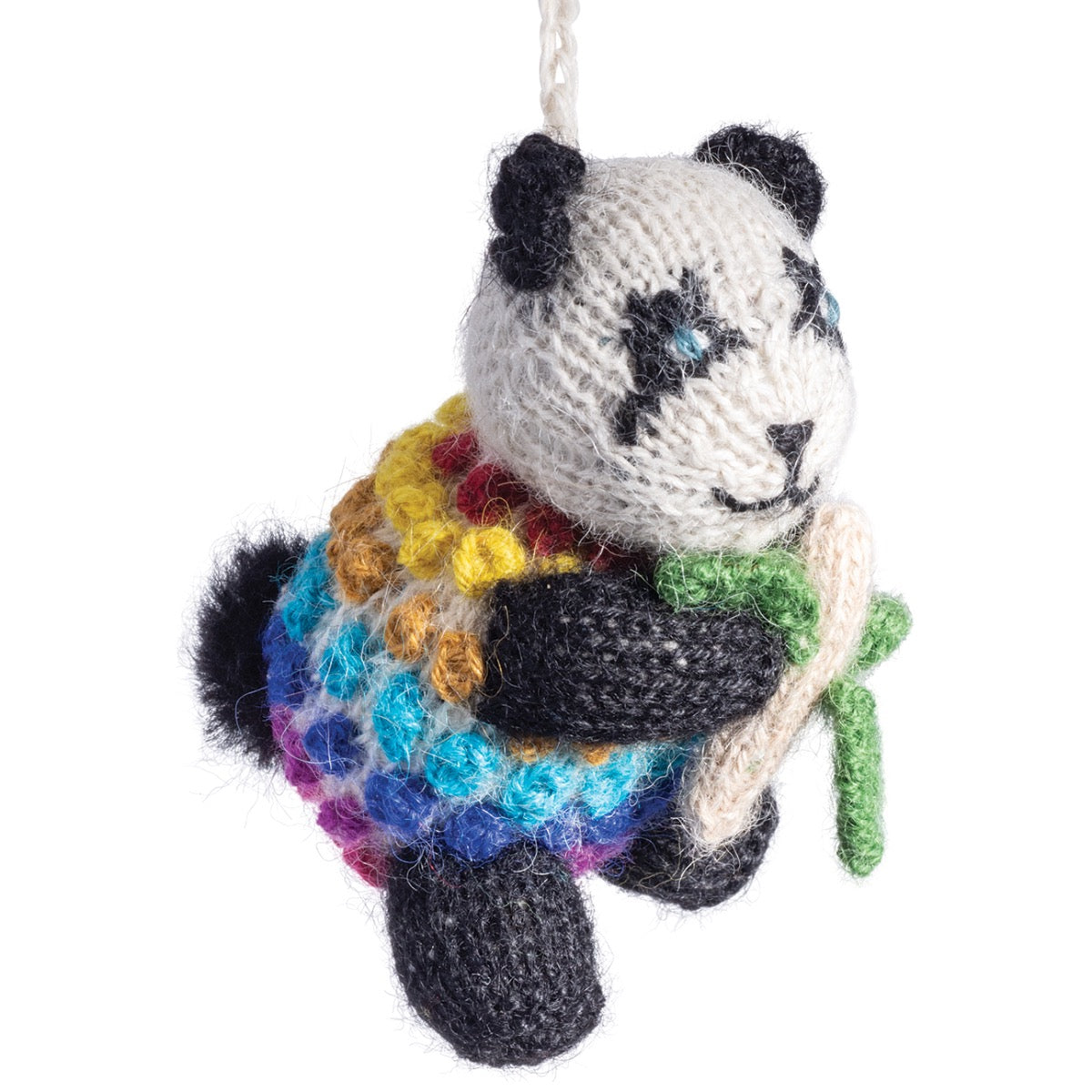 Panda Bear - Alpaca Knitted Ornament