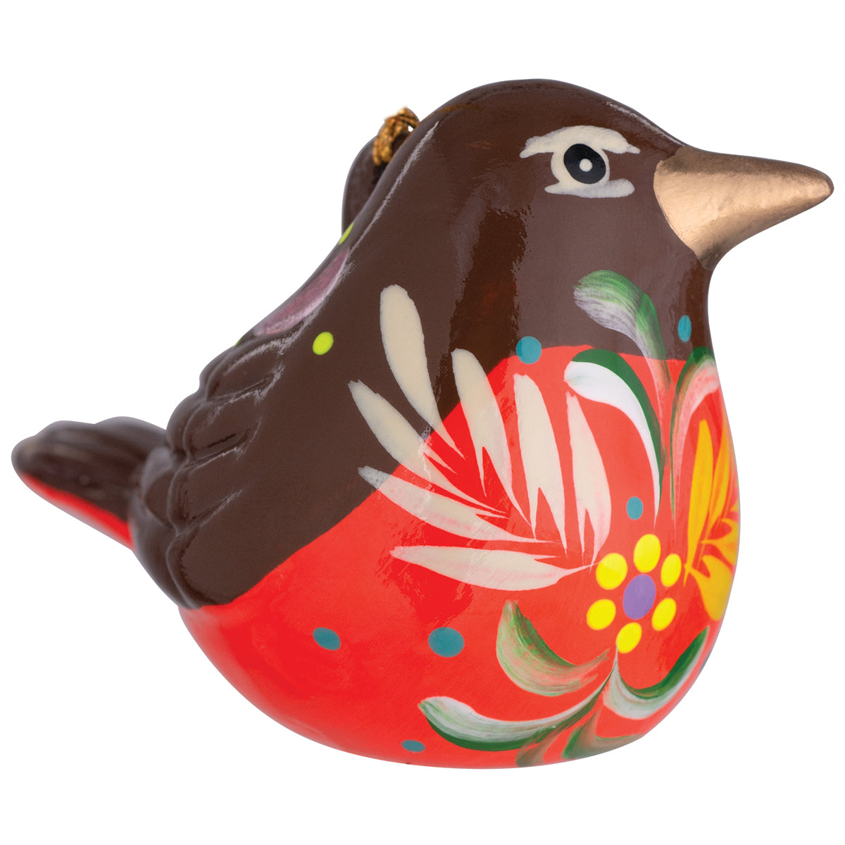 Robin - Confetti Ceramic Ornament