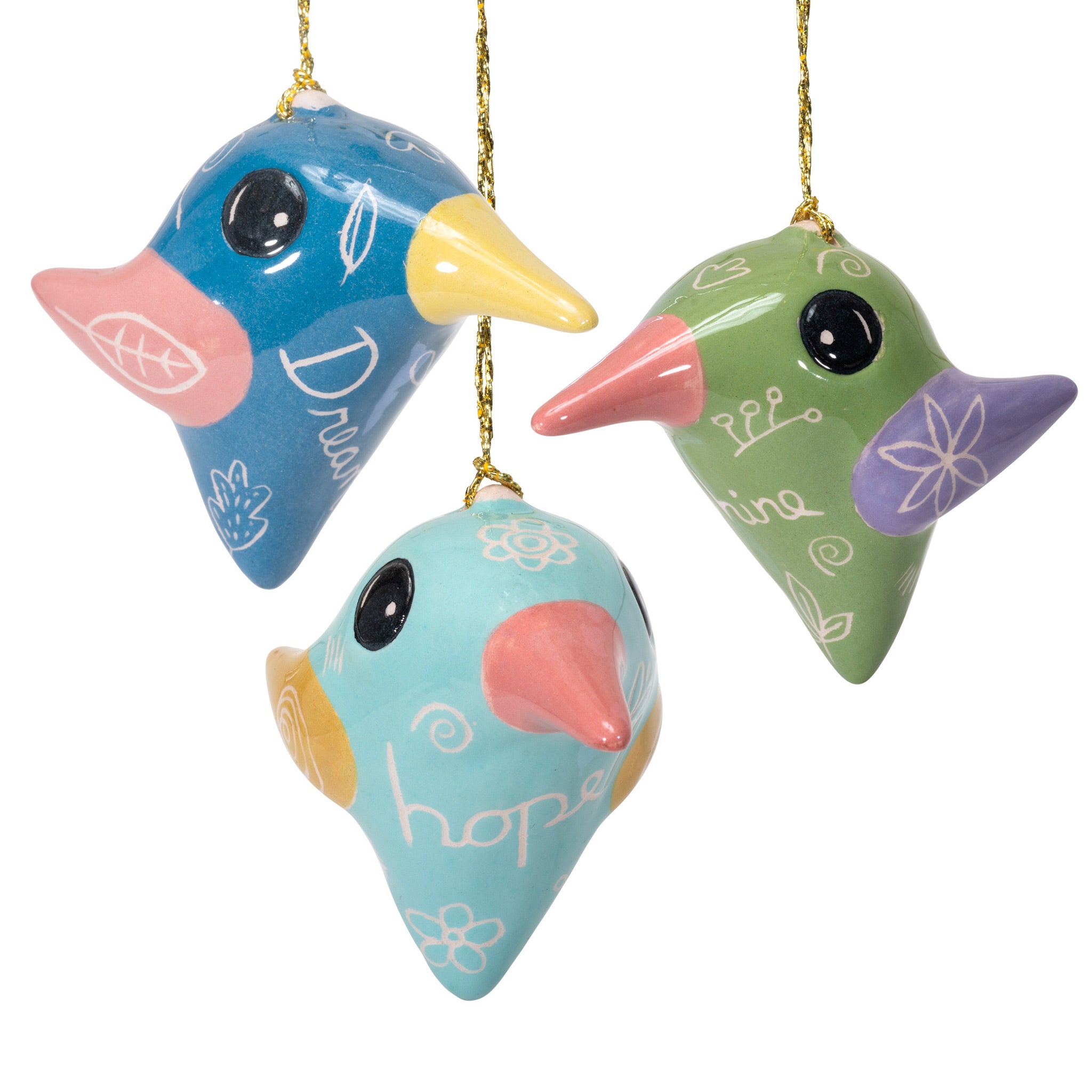Uplifting Hummingbird - Glazed Ornament