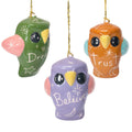 Uplifting Owl - Glazed Ornament