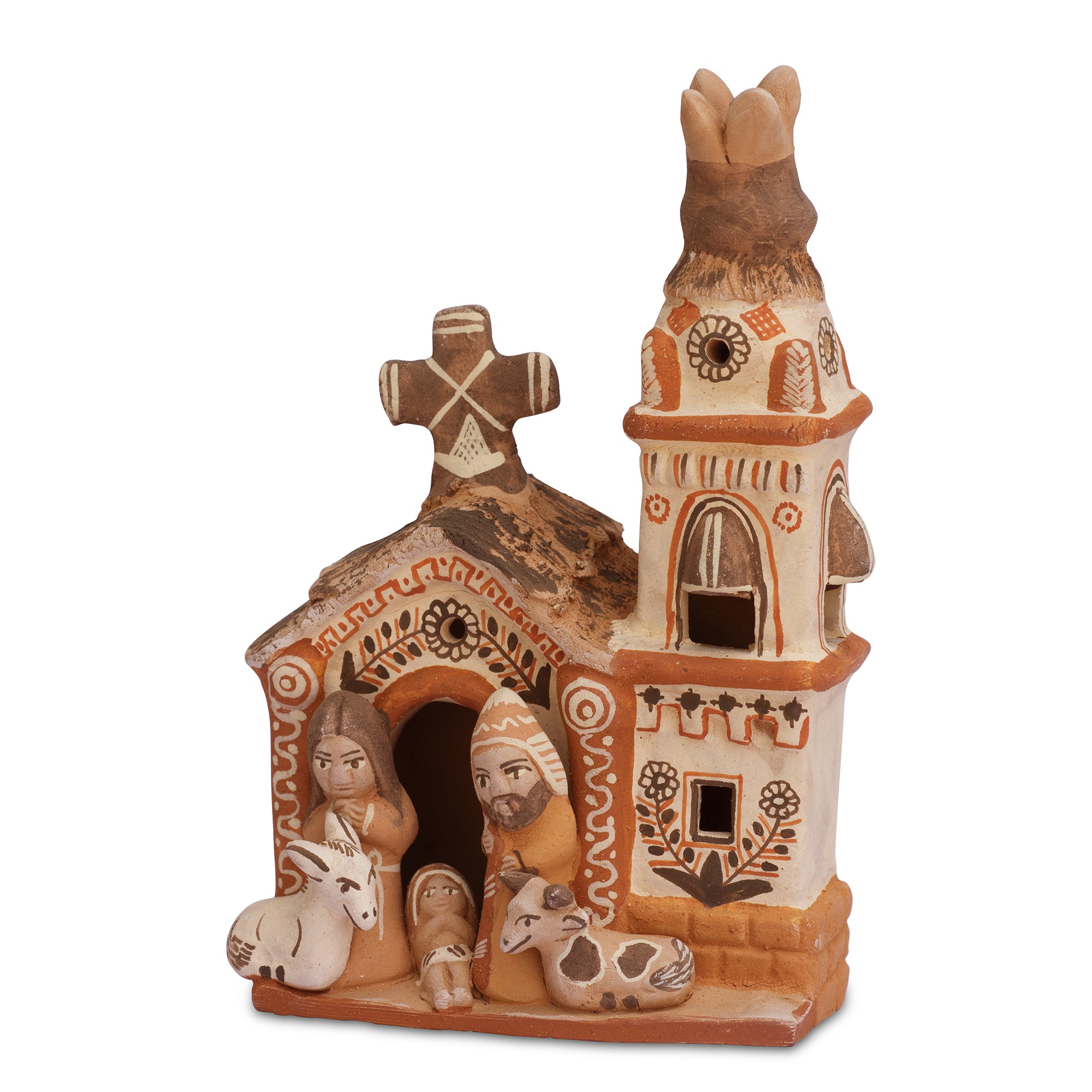 Nativity Church - Ceramic Sculpture - Small 5.5"H