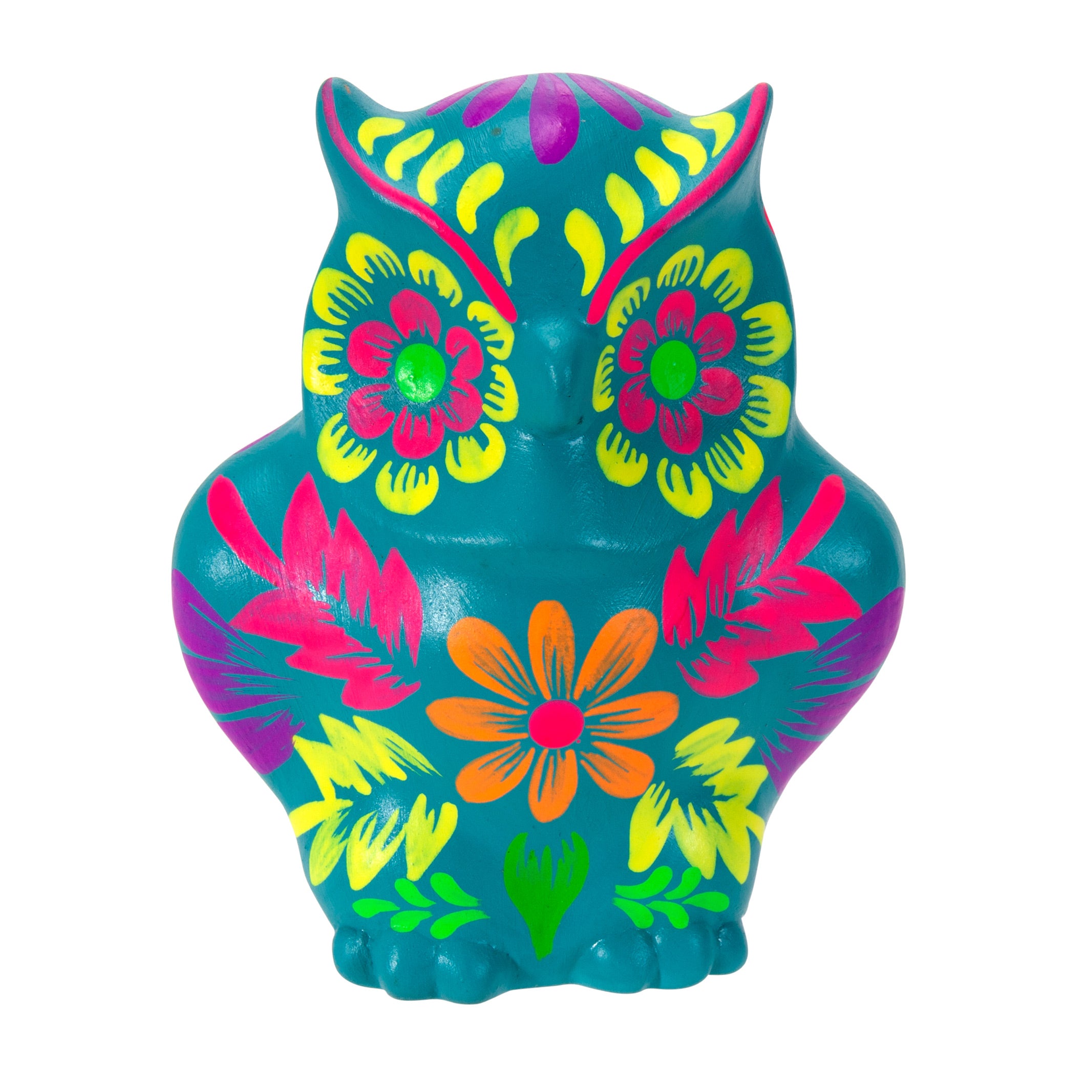Fiesta Owl Teal - Small Ceramic Figurine