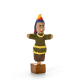 North American Indian Boy - Bright Organic Cotton Finger Puppet