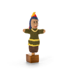 North American Indian Boy - Bright Organic Cotton Finger Puppet