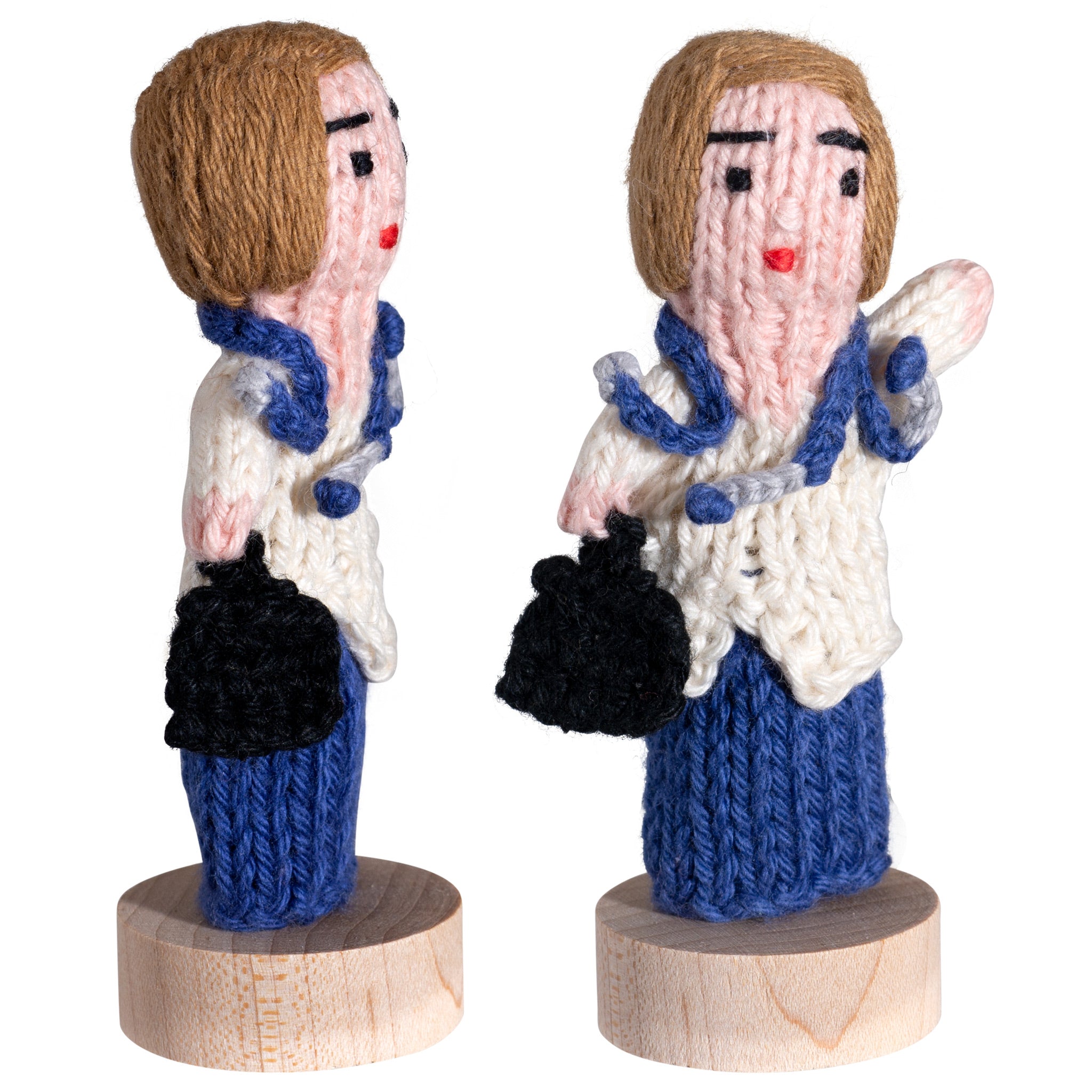 Doctor, Man - Organic Cotton Finger Puppet