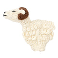 Horned Sheep - Bright Organic Cotton Finger Puppet